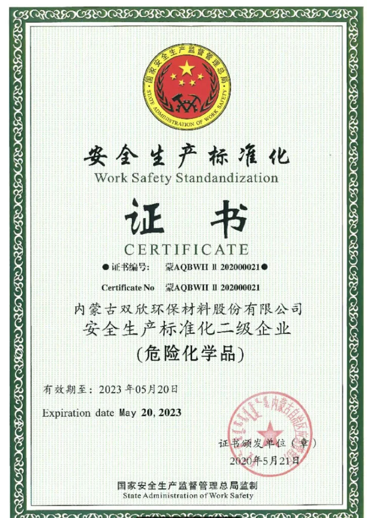 Safety Production Standardization Certificate