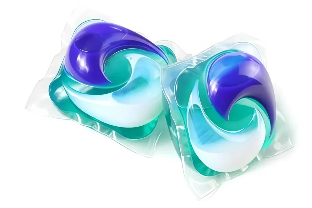 Water-soluble detergent product packaging film