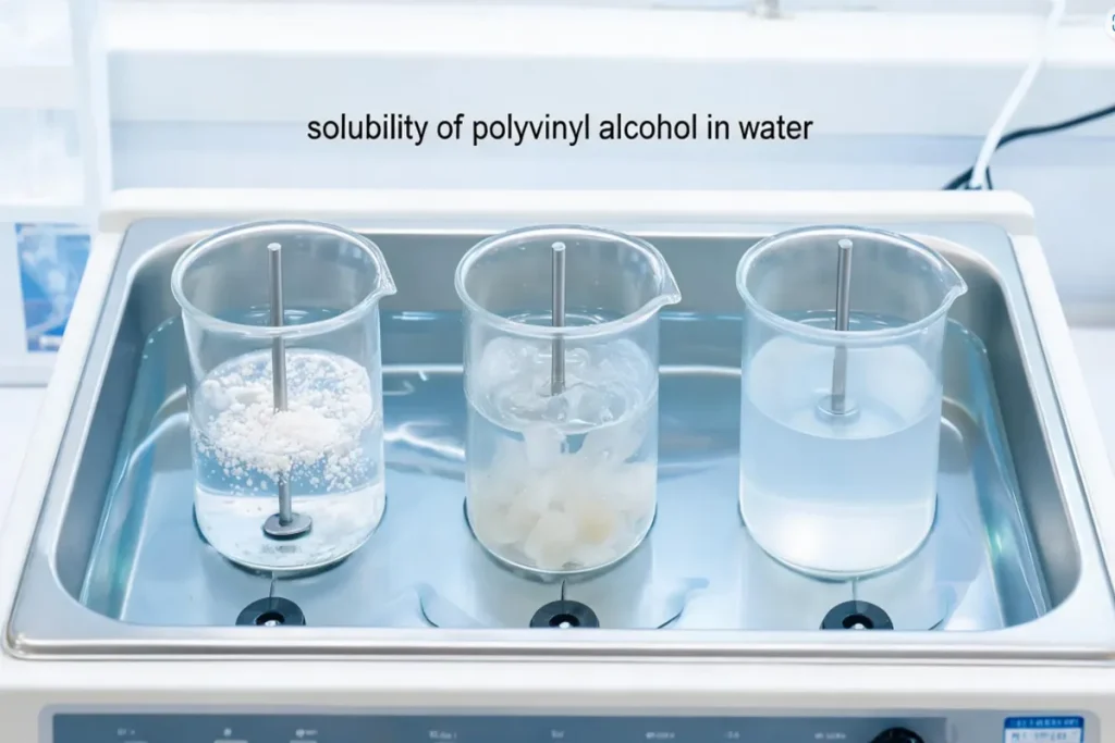 solubility of polyvinyl alcohol in water