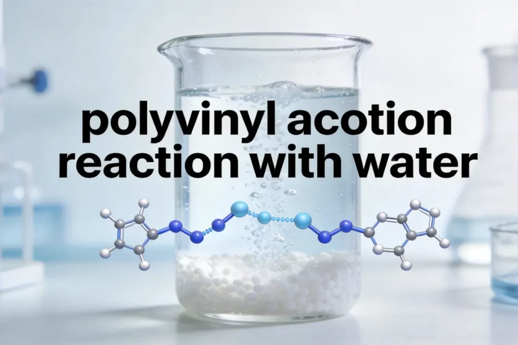 Polyvinyl Alcohol Reaction with Water