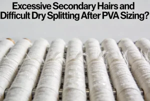 Excessive Secondary Hairs and Difficult Dry Splitting After PVA Sizing?