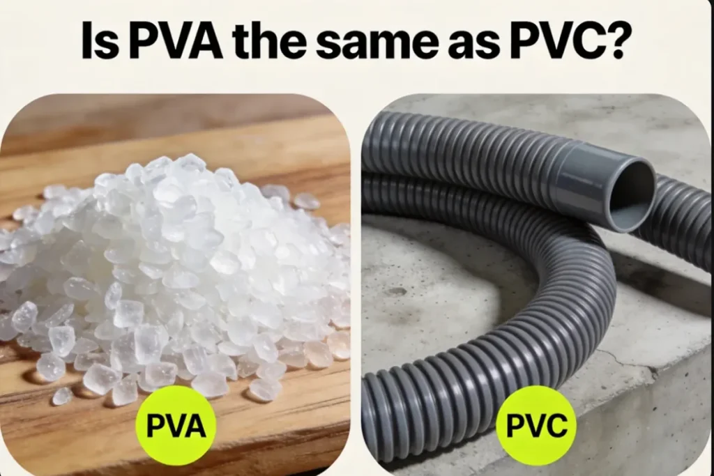 Is PVA the same as PVC?