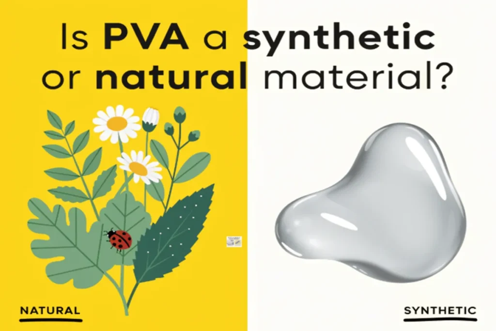 Is PVA a synthetic or natural material?
