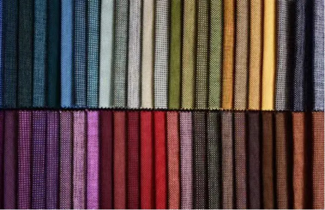 Diagram of different types of yarns